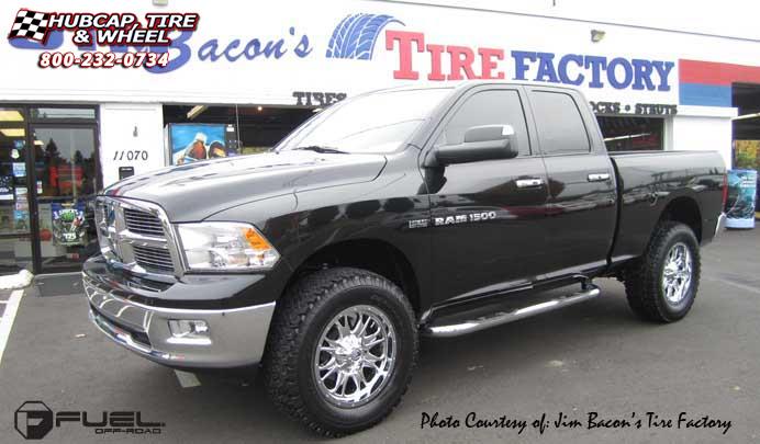 vehicle gallery/dodge ram 1500 fuel throttle d512 0X0  Chrome wheels and rims